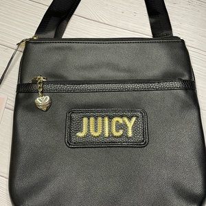 Juicy Couture Blank Check Crossbody in Black
